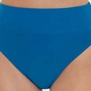 Salt + Cove Solid High Waist Bikini Bottoms Swimsuit‎ Blue Juniors Medium NWT